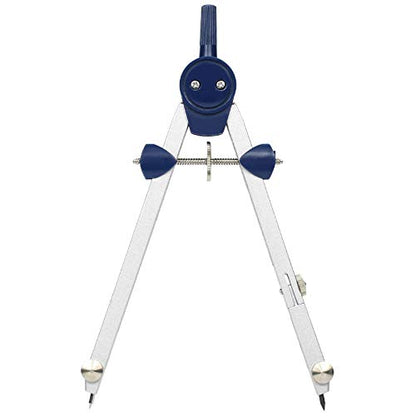 UNJOO 9Pc Geometry Set Metal Compass, Geometry Precision Tool (Blue) | Circle Drawing Tool and Architecture, Drafting Kits for Engineer with Shatterproof Storage Box