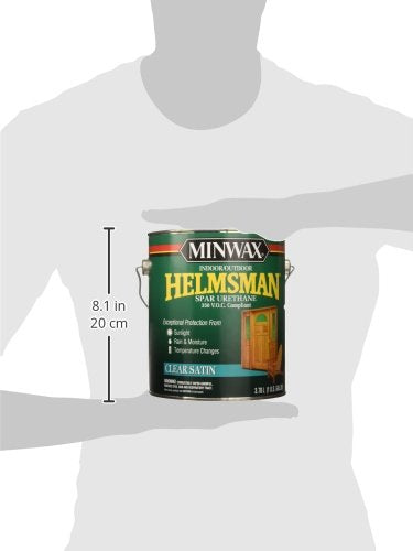 Minwax Helmsman Indoor/Outdoor Spar Urethane, 350 V.O.C. Compliant, Gallon, Satin - size: Gallon, style: Satin (350 VOC)