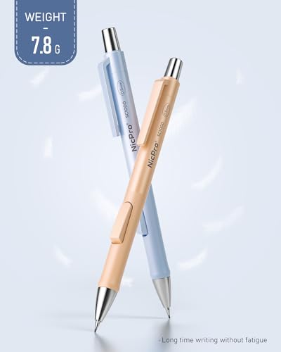 Nicpro 8 Pack Pastel Mechanical Pencil 0.5mm, Cute Pencils Fast Click | Mechanical Pencils Set with 480PCS HB Lead, 3 Erasers with Case, Aesthetic School Supplies for Writing Drawing Sketching - style: 8PCS-0.5mm