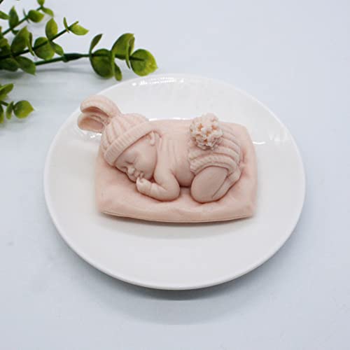 Sleep Baby Silicone Resin & Soap Mold - Portrait & Candle Molds, Craft Supplies - color: soap-sleepy-baby