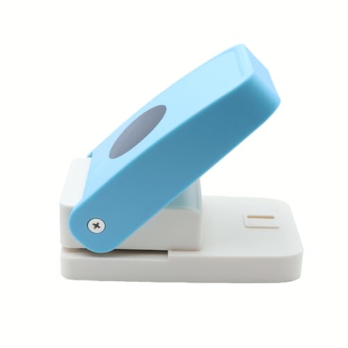 1.5 inch Circle Punch Round Craft Lever Handmade Paper Crafting Scrapbooking Cards Punch Candy Color by Random 38mm Single Hole - color: 1.5 inch Circle