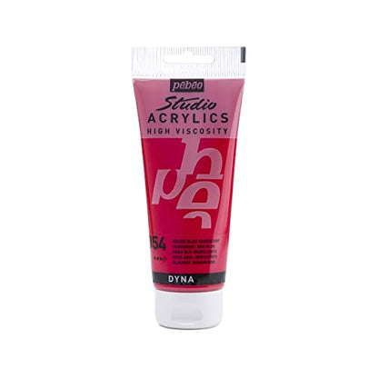 Pébéo 832-354 - Studio Acrylics Fine Acrylic - Acrylic Paint - Iridescent Acrylic - Iridescent Red Blue - Iridescent Red Blue 100ml/3.38oz - color: Iridescent Red Blue, size: 3.38 Ounce (Pack of 1), style: Acrylics Color