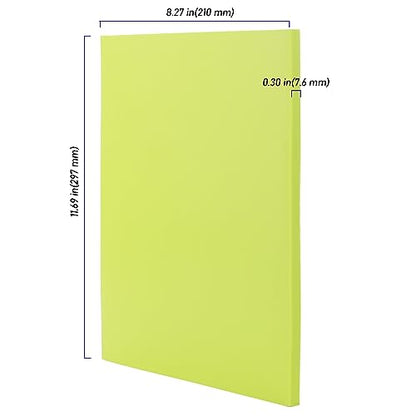 5 PCS Green A4 Rubber Carving Blocks, 8.3 x 11.8 Inch Large Stamp Block, Soft Rubber Stamping for Printmaking, Linoleum for Engraving Crafts - color: Green