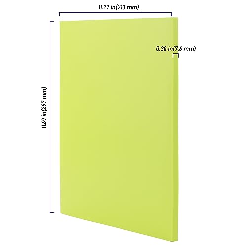 5 PCS Green A4 Rubber Carving Blocks, 8.3 x 11.8 Inch Large Stamp Block, Soft Rubber Stamping for Printmaking, Linoleum for Engraving Crafts - color: Green