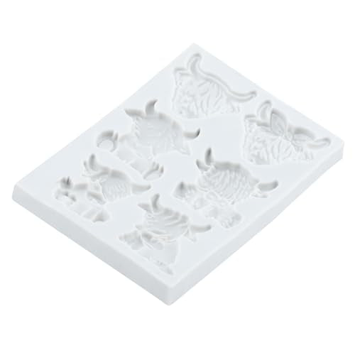 Scotch Cattle Polymer Clay Mold Highland Cow Silicone Molds | Animal Clay Mold DIY Crafts Air Dry Plaster Polymer Epoxy Resin Casting Jewelry Making