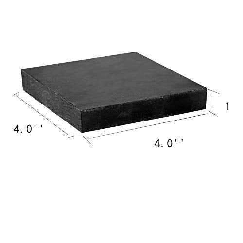 Rubber Bench Block Jeweler's Rubber Bench Block Rubber (10CMx10CM) | Stamping Block for Hammering, Shaping, Chasing, Flattening Metals - color: Rubber Block, size: 4" x 4"