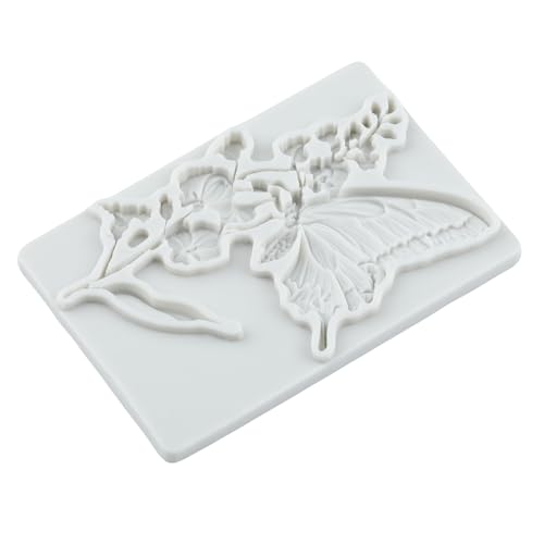 Butterfly Silicone Mold Flower and Butterfly Polymer Clay Molds - color: Style E