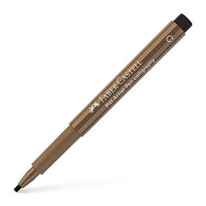 Faber-Castell Art & Graphic Pitt Artist Pen Calligraphy India Ink Pen, Nougat, Single Pitt Pen, For Art, Craft, Drawing, Sketching, Home, School, University, Colouring