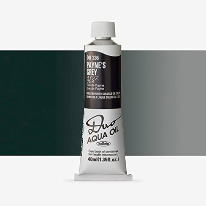 Holbein Duo Watersoluble Oil Colors - Payne's Grey - 40ml Tube