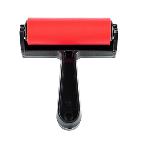 Rubber Roller, Diamond Painting Accessories, 4inch Rubber Brayer Roller for Printmaking Gluing Anti Skid Tape Construction
