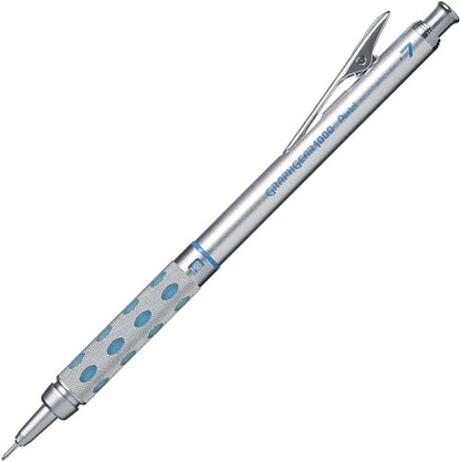 Graph Gear 1000 Mechanical Drafting Pencil + Ain HB/B/2B leads, original Black slim pen case (0.7mm) - size: 0.7mm