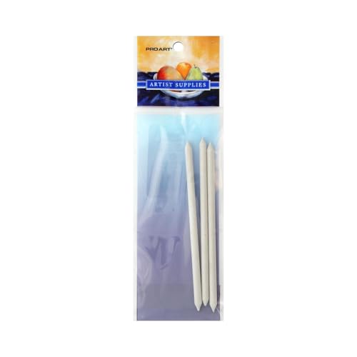 Pro Art Stump #1 1/4" 3pc Carded, Blending Stump, Blending Stumps for Drawing, Sticks, Art Blender, Sticks for Drawing, Tools Drawing - color: Stump, size: #1