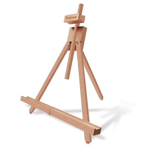 Painting Easel, A-Frame Wooden Tabletop Easel Display Stand (2 Pack) | Adjustable, Holding Canvas Up to 22" High, Foldable, Portable Multiple Use Photo and Sign Holder, Gift for Artist Beginner - style: 2 Pack