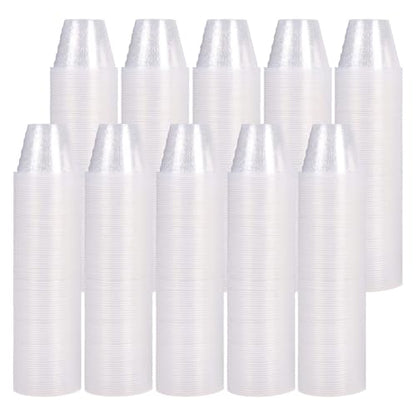 50 Pack Plastic Measuring Cups - 1oz Disposable Medicine Cups for Liquid Medication and Arts & Crafts - size: 50 Pack