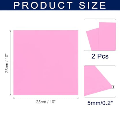 MECCANIXITY Foam Sheets Crafts 10x10 Inch 5mm EVA Craft Foam Paper Foam Sheets for Crafts Projects DIY Cosplay Modeling, Rose Red, 2 Sheets - color: Rose Red, size: 5mm
