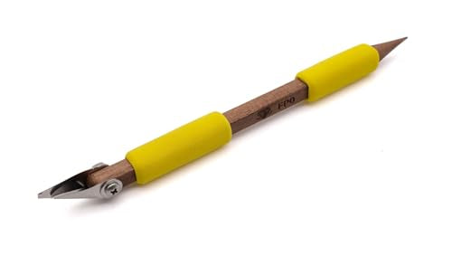 The Original DiamondCore Tools FP0 Super Fine Point V Tip Carving Tool for Pottery, Clay Carving, Sgraffito and Ceramic Surface Design - color: FP0