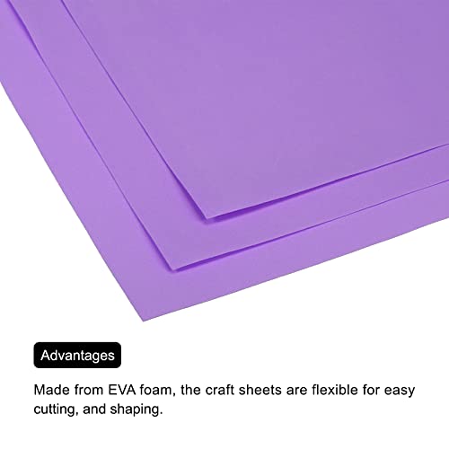 MECCANIXITY EVA Foam Sheets Dark Purple 19.7 Inch x 17.7 Inch 0.8mm Thick Crafts Foam Sheets for Costumes, Arts and Crafts Projects Pack of 5 - color: Dark Purple, size: 19.7 x 17.7 x 0.03 in