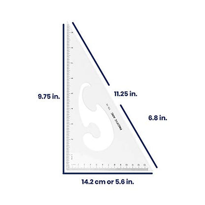 2 Pack Triangle Set 8 Inch 30/60 & 45/90 … - size: 8 Inches, style: 2 Pack