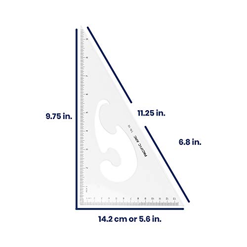 Triangle Set 10 Inch 30/60 & 45/90 - size: 10 Inches, style: Single Set