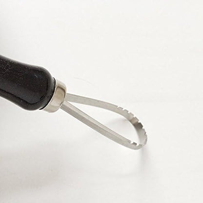 3pcs Sculpture Scraper Knife Carved Sludge Shaper Ceramic Pottery Clay Trimming Big Loop Tools Set