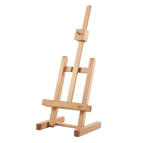 Mabef M/16 Table Easel,Oiled Beech-Wood Miniature Desktop Easel with Adjustable Canvas Height & Angle – Lightweight 0.4 kg/Max Load 0.5 kg – Made in Italy - style: Contemporary