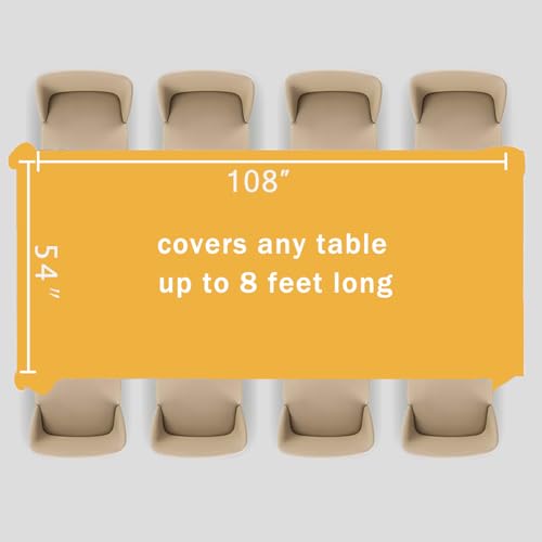 Orange Plastic Table Cloth, 2 Pack Orange Disposable Tablecover, 54 x 108 Inch Tablecloth for Rectangle Table, Waterproof Decorative Tablecloths for Party, Picnic, Birthday, Wedding - color: Orange