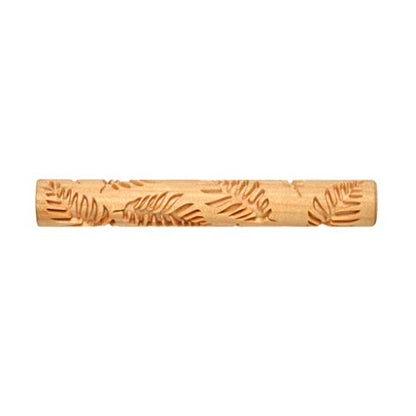 MKM Pottery Tools Wood Twig Rollers for Clay (TW-13 Fern Leaves 2) - color: TW-13 Fern Leaves 2