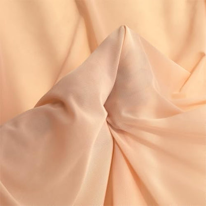 Manyshofu Nude Mesh Fabric by The Yard 4-Way Stretch, 60 Wide (5 Yard) - color: Nude, size: 5 Yard