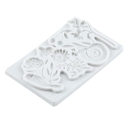 Bird Flower Snail Cherry Polymer Clay Molds Flower Silicone Mold - color: Style H