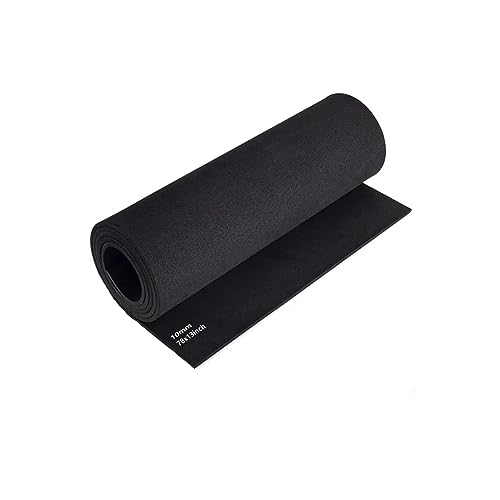Acrux7 10mm EVA Foam Sheets, 13” x 78” EVA Foam Cosplay Foam, Black Foam Sheets for Crafting Model, Cosplay, DIY Projects