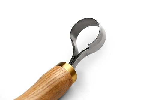 Wood Carving Scorp Knife. Round Carving Tool for Spoons, Bowls and Cups. Wood Carvers Rounded Hook Knife Spoon carving knife. (ANGLED) - style: Angled Scorp