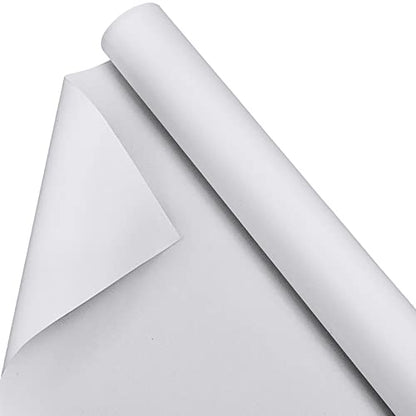 Kinlop 36 Inch x 20 Feet Double Primed Cotton Canvas Large White Canvas Roll for Oil and Acrylic Painting - color: White, size: 36 Inch X 20 Feet