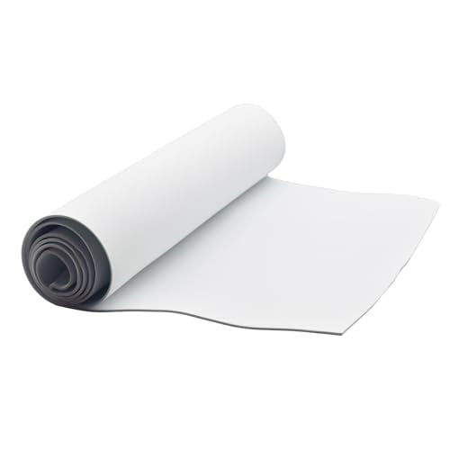 EVA Foam Roll | High Density 85kg/m3 | 2mm Thick | 48"x14" | Ideal for Cosplay, Crafts, DIY Projects (White 1pcs) - color: White 1pcs