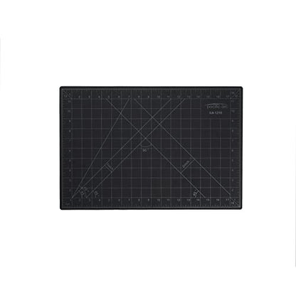 Pacific Arc Double Sided Self Healing Cutting Mat - Thick and Durable Vinyl Rotary Cutting Mat for Sewing & Scrapbook Paper Cutting Mat (12"x18") - size: 12"X18"