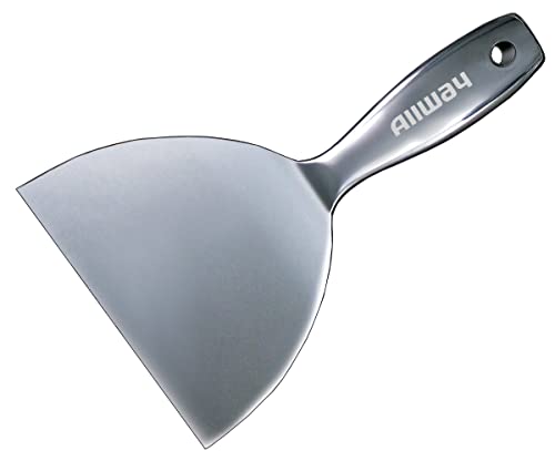 ALLWAY UX6F Premium One-Piece Flex Stainless Steel Joint Knife, 6" | Ergonomic Handle, Built-in Hammer End - size: 6"