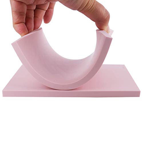 Tosnail 16 Pack Rubber Stamp Carving Blocks, 4 x 6 Inches Soft Linoleum Block for Beginners and Professional Engraving Printing, Stamp Making, Pink