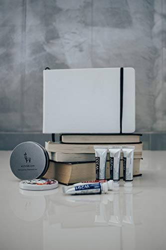 Etchr A5 Landscape Sketchbook - Hot Press Mixed Media- Hardcover Drawing Book 8.3”x5.8 with 52 Pages