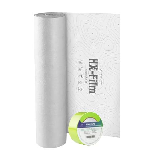 39"x100' Heavy-Duty Floor Protection | Construction Grade Carpet Protector | Drop Cloth Plastic Film for Hardwood Floors | Waterproof Painters Covering with No Residue(Summit White) - color: Summit White, size: 39" x 100'