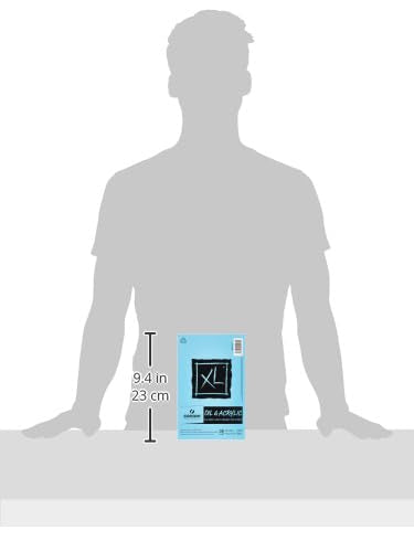 Canson XL Series Oil and Acrylic Paper, Foldover Pad, 5.5x8.5 inches, 24 Sheets (136lb/290g) - Artist Paper for Adults and Students - size: 5.5"X8.5"