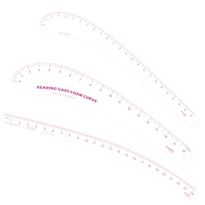 KEARING 24" French Curve Ruler - Clear Plastic Sewing Pattern Making Tool - style: 6224(24")
