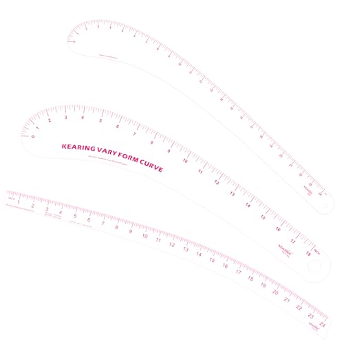 KEARING 24" Vary Form Curve Ruler - Clear French Hip Pattern Making Ruler - style: 6324(24")