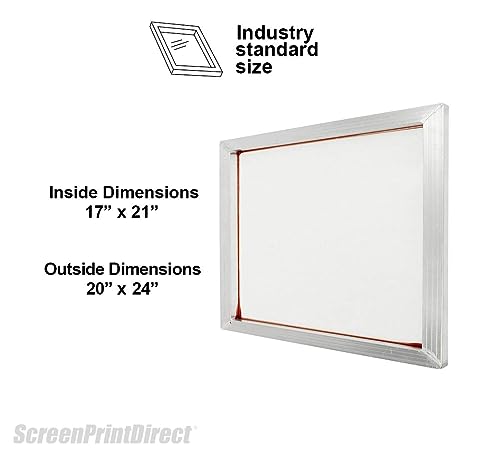 Aluminum Screen Printing Frame 20x24-6 Pack Bundle, Mixed Mesh Count Kit - size: 6 pack - 20x24