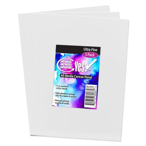 Yes! All Media Cotton 4x6 Canvas Panels 3 Pack - Professional Wet Media Canvas Panels for Watercolors, Oil Colors, Acrylics, Inks, Sprays, Permanent Markers, and More - size: 4x6
