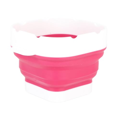 Paint Brush Washer,Collapsible Portable Silicone Paint Brush Washing Bucket Painting Brush Cleaning Water Cup Paint Brush Basin Cleaner for Acrylic Watercolor Painting (Red) - color: Red