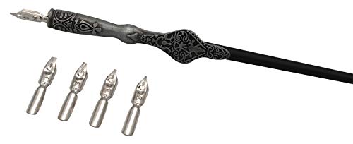 Gullor Calligraphy Pens Set - Dip Pen Handcrafted Calligraphy Set with 18 Nibs, Stannum - color: stannum