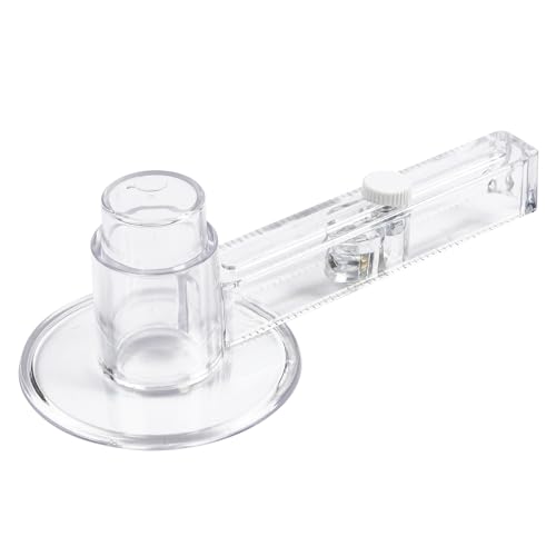 58mm/2.25 Inch Clear Circle Cutter Button Maker Tools, Adjustable Multi-Size Badge Making Round Cutting Tool, Cutting Knife Photo Paper Model Circle (70-210mm) - size: 70-210mm