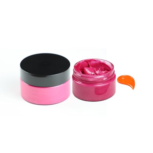 DGAGA Metallic Acrylic Paint,Metallic Pink Paint,1.69 OZ/Jar,Chalk Paste Paint Metallic,Metallic Paint for Crafts Color-shifting Glass Paint,Blendable,Paints on Rocks,Wood,Canvas,Fabric,Ceramic - color: Metallic Pink Paint