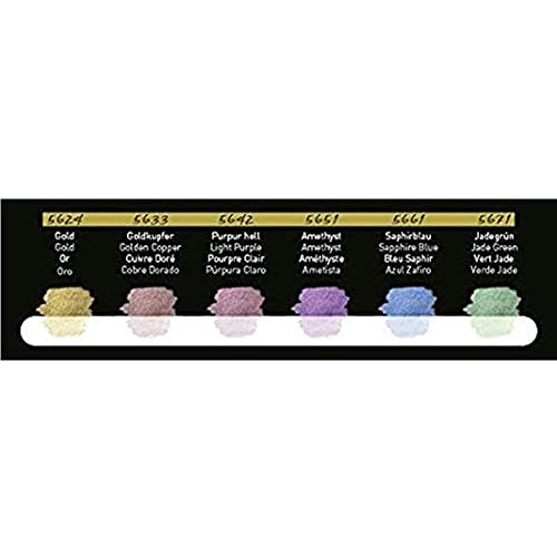 FINETEC Pearlescent Watercolour Set, Pixie Dust, 6 Count - style: Ilidescence 6 Colors