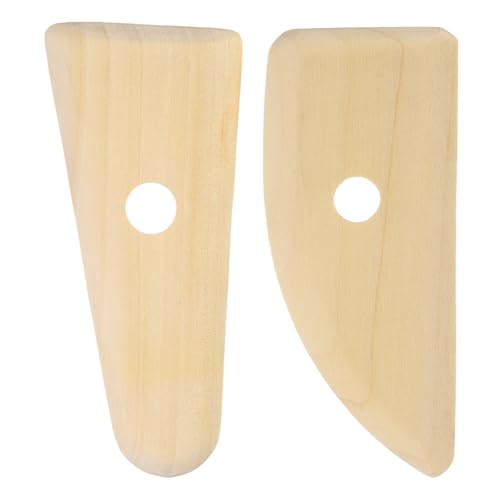 HARFINGTON 2pcs Pottery Ribs 11.7cm 12cm Clay Ceramic Sculpting Tools Set