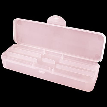 Beauticom Double-Layer Personal Storage Storage Case for Professional Nail Art Pens, Nail Brush, Tools (Pink) - color: Pink